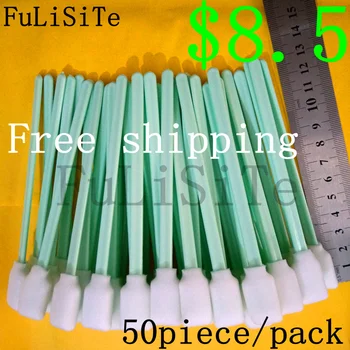 

50pcs Foam tipped Cleaning swabs dx4 dx5 dx6 dx7 head mimaki mutoh galaxy witcolor human allwin roland printer cleaning sponge