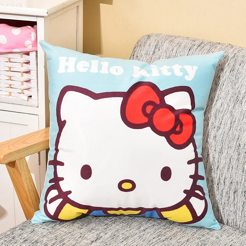 Домашний чехол для подушки, текстильная подушка с квадратным рисунком из мультфильма, милый модный персональный чехол для подушки hello kitty, плюшевый чехол для подушки - Цвет: 8