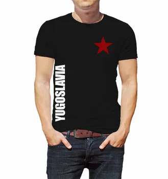 

Yugoslavia T-Shirt Partisan Tito Balkan T Shirt Men Creative Casual Casual Short Sleeve T Shirt Novelty Funny Tees