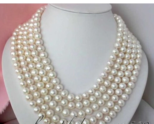 

~~ BJC 00127 round white freshwater pearl necklace Discount 35%