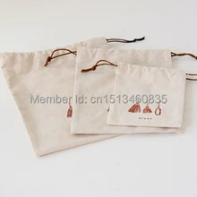 100 шт./лот хлопок мешок ювелирных изделий хлопок подарок мешок хлопка drawstring сумка логотип мешок подарков гарнитуры мешок