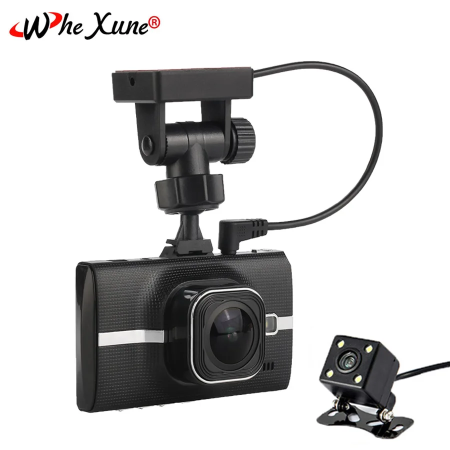 

WHEXUNE 3.0" Car Dvr Full HD 1080P Video Recorder Car Camera with GPS Module Rear View Mirror Auto Dashcam GPS Tracker Camera