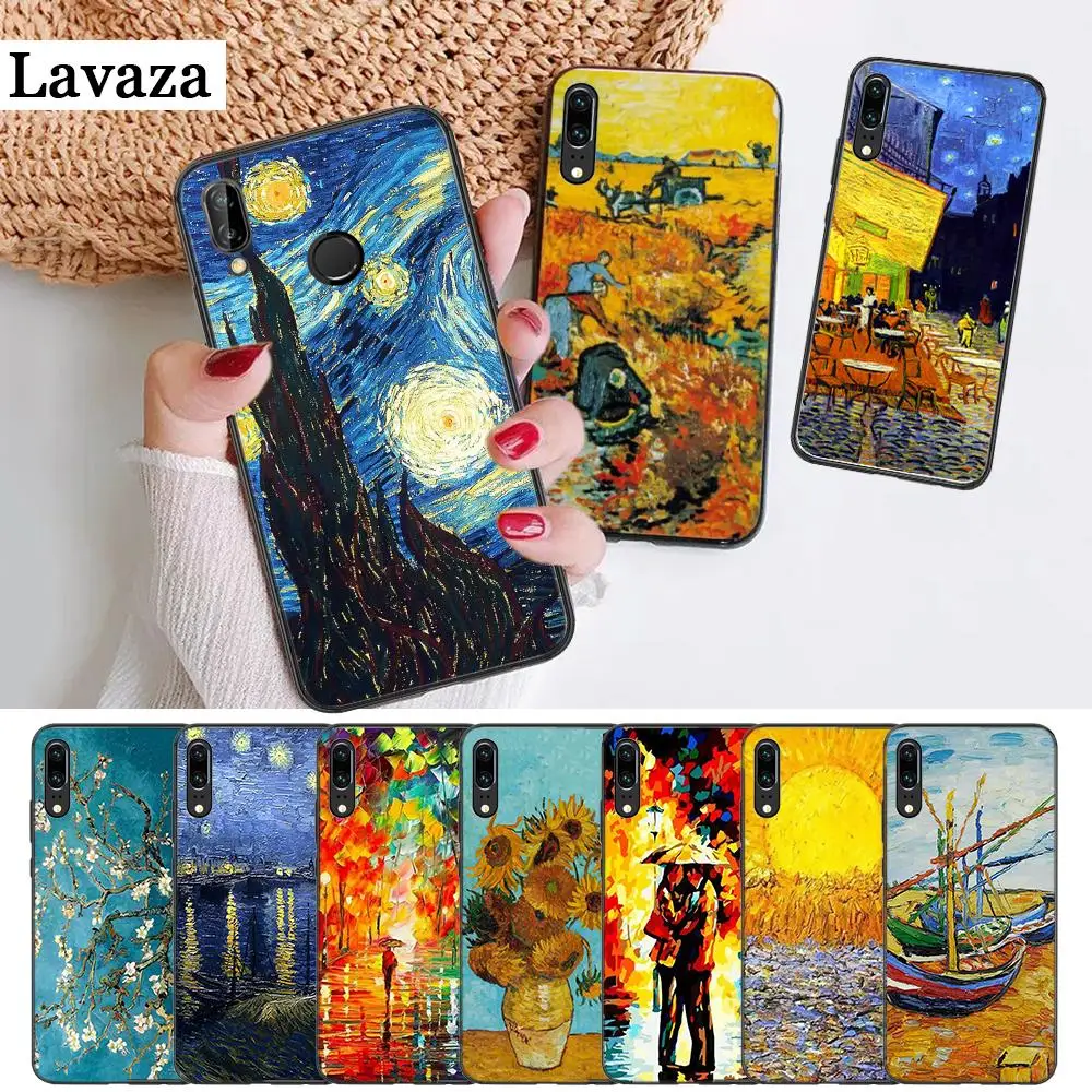 

Lavaza Van Gogh Starry Night Silicone Case for Huawei P8 Lite 2015 2017 P9 2016 Mimi P10 P20 Pro P Smart 2019 P30 Lite Pro
