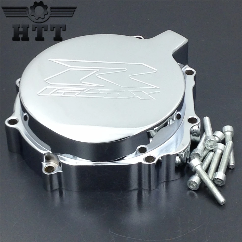 

Aftermarket free shipping motorcycle parts Engine Stator cover for Suzuki 2004 GSXR600 750 GSXR1000 left side CHROME