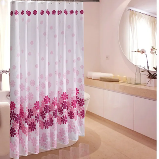 Feiqiong Brand 150x180 Polyester Waterproof Shower Curtain Metal
