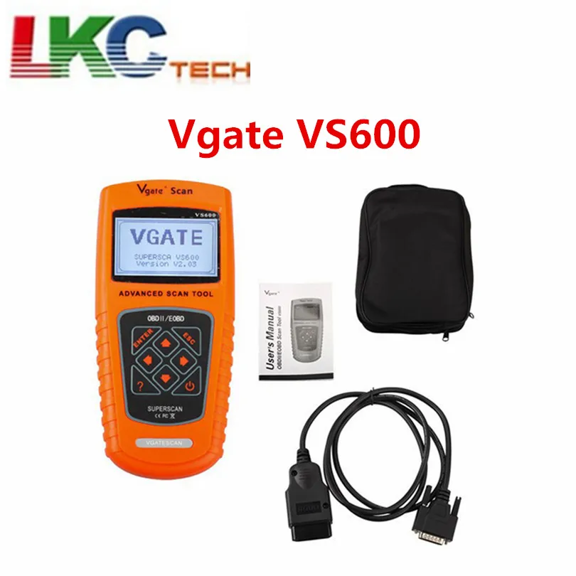 Последним Vgate VS600 сканер автомобиля Escaner Automotriz Универсальный VAG OBD2 EOBD сканер автомобильной инструмент диагностики