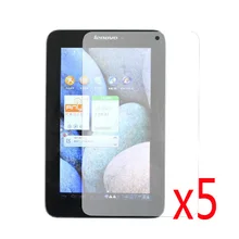 5x пленка+ 5x Ткань, розничная посылка, прозрачная защитная пленка для ЖК-экрана для lenovo IdeaTab LePad A2107 A2207 7"
