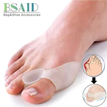 BSAID 1 пара выпрямителей силиконового геля ортопедические стельки растягиватели облегчение боли Профессиональный корректор вальгусной деформации