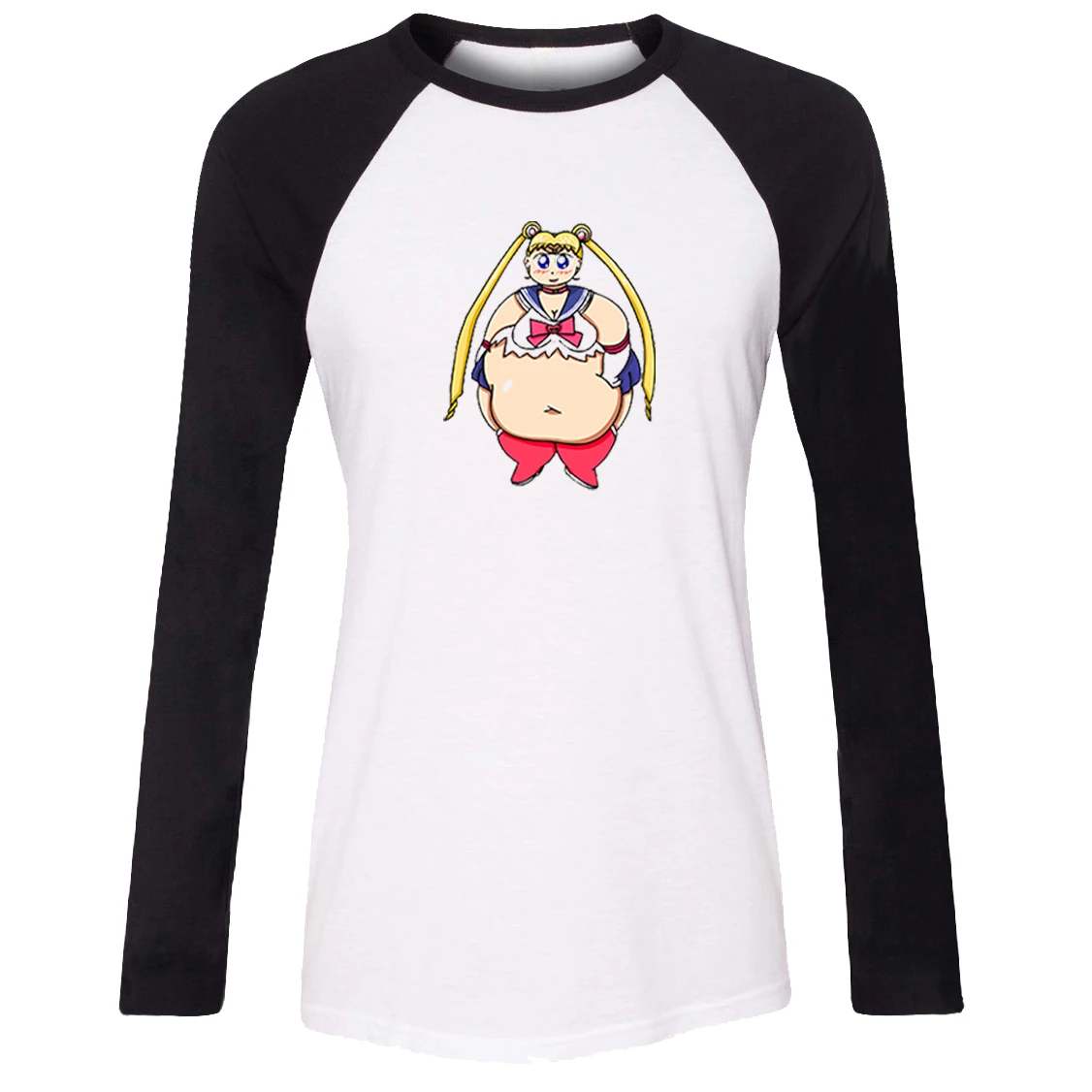 IDzn/женская футболка Веселая футболка с длинными рукавами для девочек с принтом «Сейлор Мун», «Я представляет луну, чтобы разрушить вас», «Луна», «кошка» - Цвет: 179