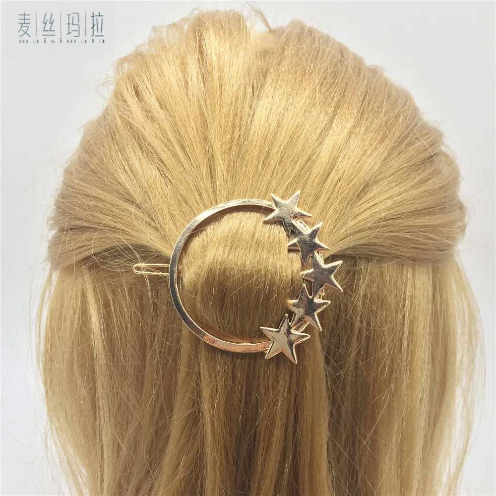 Для женщин мода Hairwear металлические украшения для волос 2018 Модные бренд ювелирные