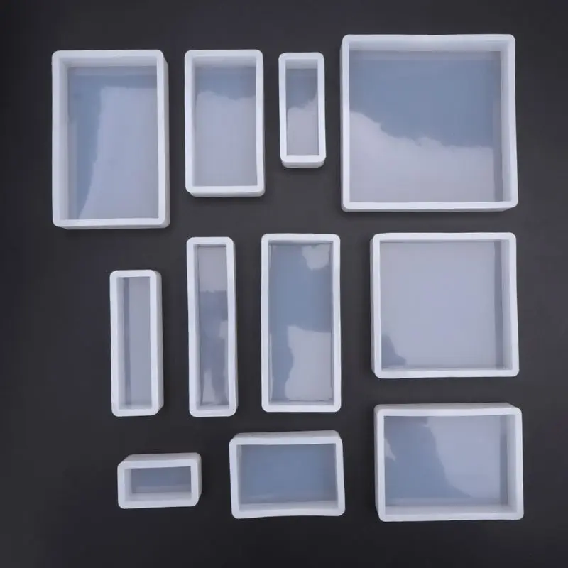 

1 Set Geometric Epoxy Mould Set Square Rectangular DIY Handmade Crafts Silicone Mold Decoration Jewelry Making Molds