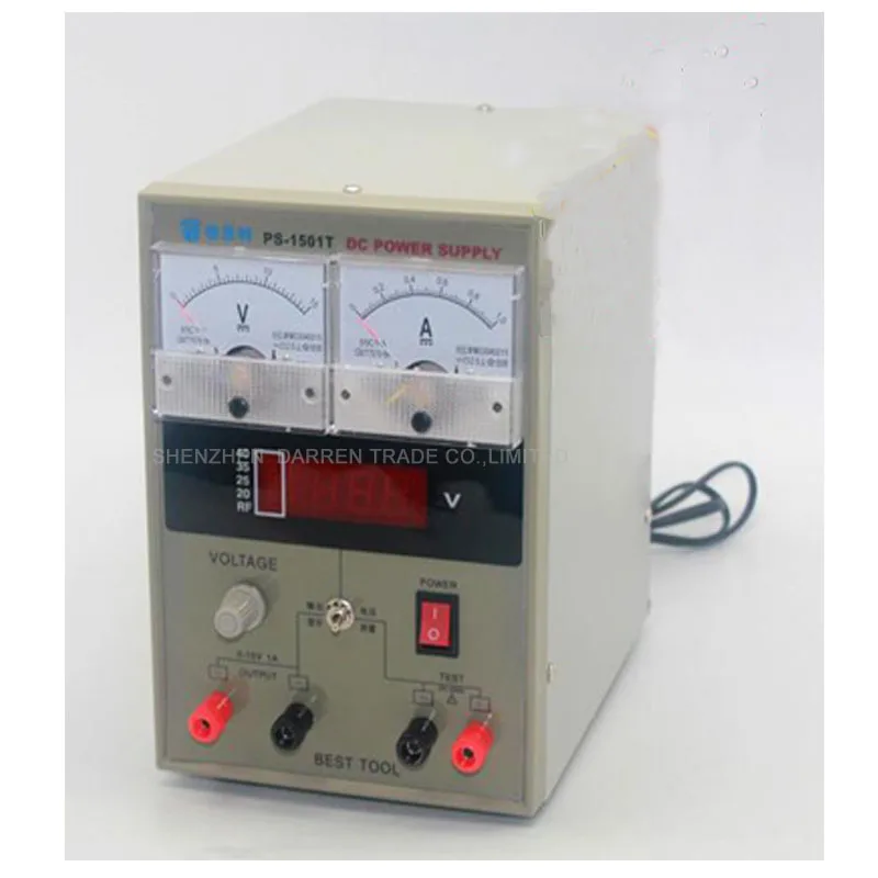 1 قطعة 110/220 فولت BEST-1501T 15 فولت 1A ينظم DC امدادات الطاقة للهاتف المحمول إصلاح معدات الاختبار