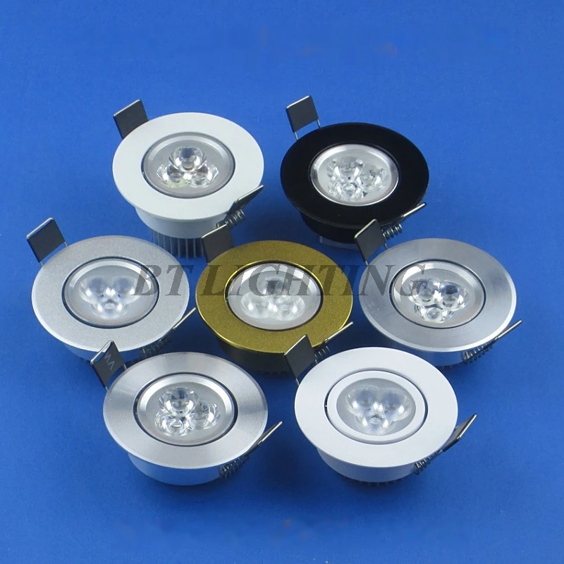spot led recessed downlight 10pcs/lot ac85 265v 220V 3W mini decoration