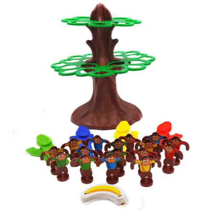 

Parent-child Interactive Happy Jumping Monkey Hanging Tree Learning Kid Children Educational Desktop Games Toy