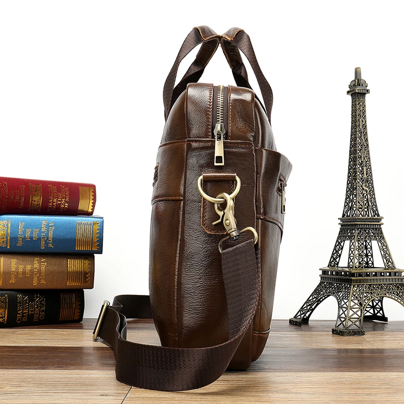WESTAL, натуральная кожа, сумка-мессенджер, мужская сумка через плечо, повседневные мужские портфели для ноутбука, мужская деловая сумка для компьютера, мужская сумка 1118