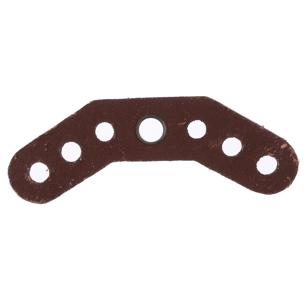 Footful Archery Bow Wrist Sling Leather Yoke Bracket Mount Outdoor Hunting Accessories Black/Brown