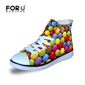 

FORUDESIGNS Kids Shoes for Children Girls Boys Wave Point Printing Summer Shoes Walking Cycling Running Sports Canvas Shoes