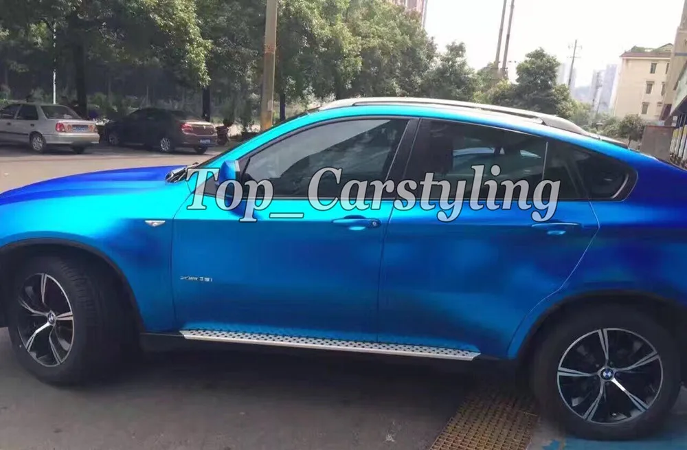 titanium blue satin chrome apa chrome wrap matte foil vinyle vinyle (1)