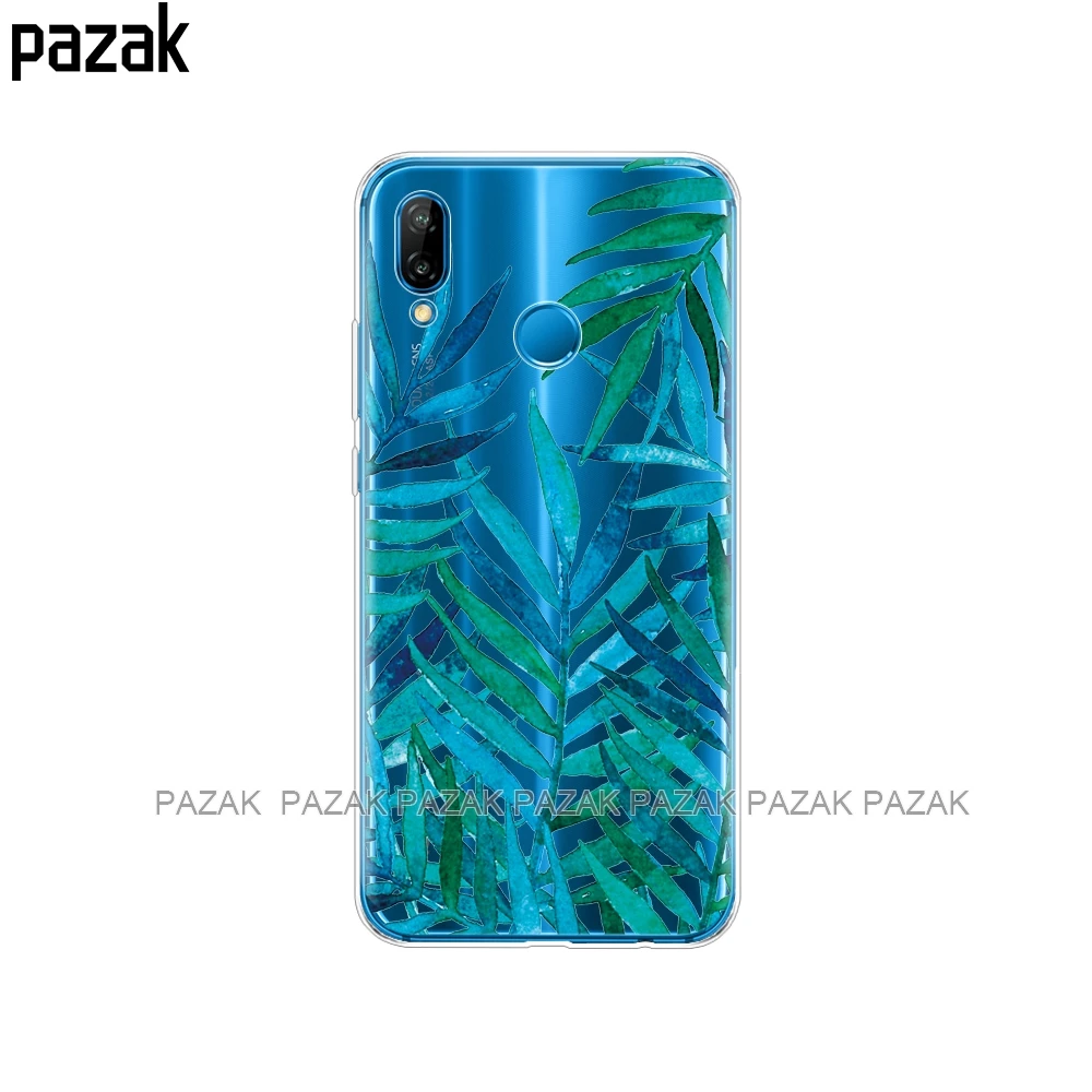 Силиконовый чехол для 5,8" huawei p 20 Lite huawei p 20 pro Чехол для huawei p 20 задняя крышка для телефона мягкий защитный прозрачный чехол из ТПУ - Цвет: 61355