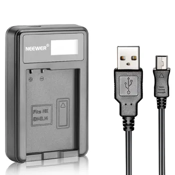 

Neewer EN-EL14 Rechargeable Li-ion Battery Charger LED Display with USB Cable for Nikon D3100 D3200 D3300 D5100 D5200 ect