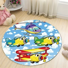 Мультфильм круглые воздушные поделки ковры детская комната детская игровая площадка прикроватный коврик пол подушка для стула большой ковёр для гостиной