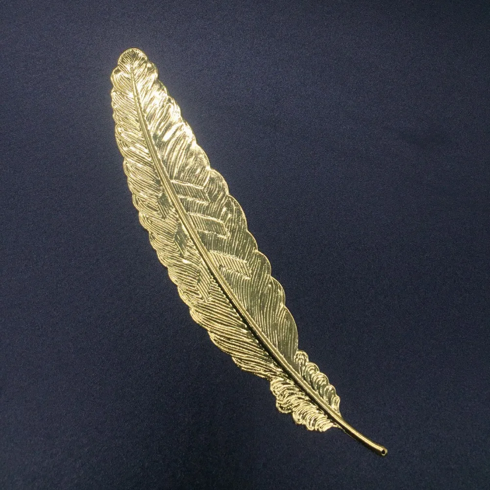 Creative Metal Silver Plated Feather Bookmark Chinese Style Vintage Page Marker School Supplies