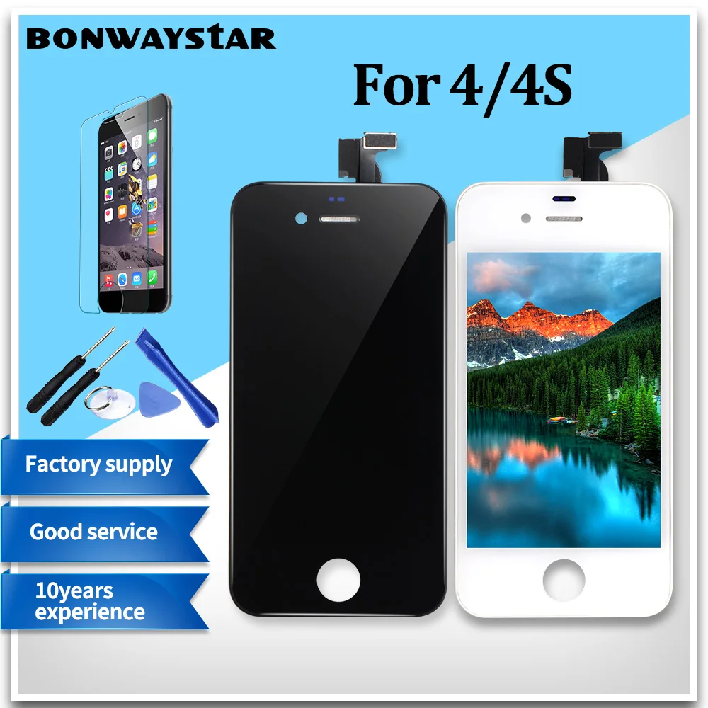 

AAA Quality Digitizer Display For iPhone 5 5s 6 LCD Touch Screen Assembly Replacement for iPhone 4s 6 LCD screen No Dead Pixel