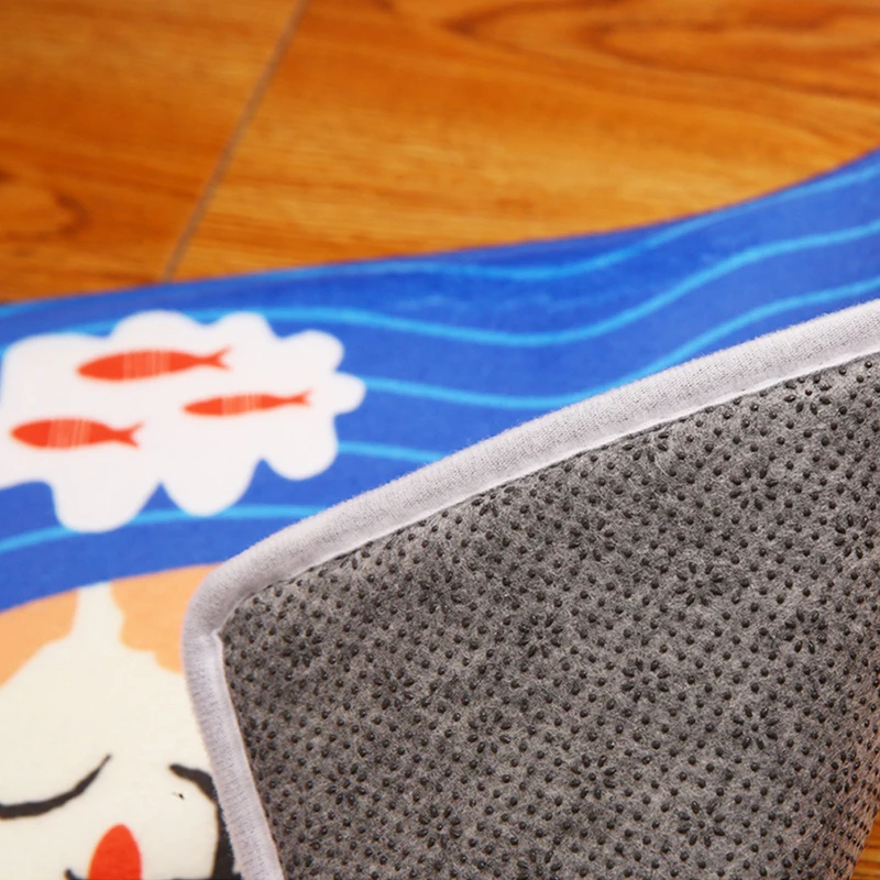 HomeMiYN коврик для ванной с цифровой росписью плотный фланелевый дверной коврик с рисунком животных из мультфильма коргис Противоскользящий коврик с принтом прямоугольник моющийся