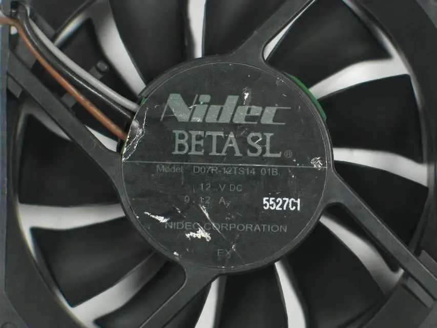 Вентилятор охлаждения сервера Nidec D07R 12TS14 01B DC 12 В 0.12A 70x70x15 мм|square fan|server fan70x70x15mm fan |