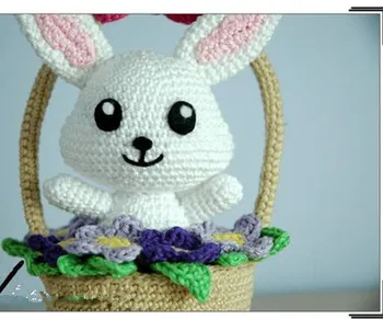 

crochet toys amigurumi rattle bunny model number w718