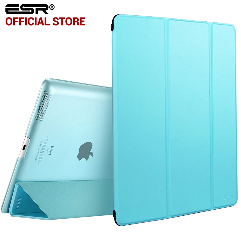 ESR Yippee Color Series Transparent Back Ultra Slim Light Weight Trifold Smart Cover Case For IPad