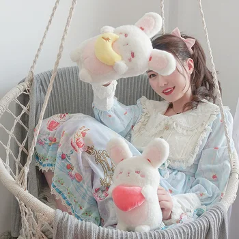 

ZSIIBO 2019 New Creative Stuffed Toy Cute BOBO rabbit doll Bu Bu Rabbit pillow Plush doll Children Girls Sleep Pillow WGTGZ10