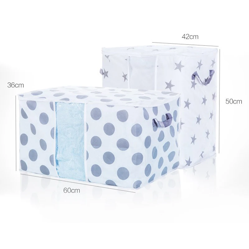Organizer Foldable Storage Bag Clothes Blanket Quilt Closet Sweater Box Package Storage bag Estojo escolar
