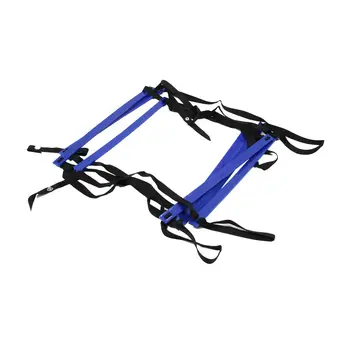 

10 Feet Agility Speed ladder Soccer Training ladder Quick 7 Flat Rung Speed Ladder-Blue