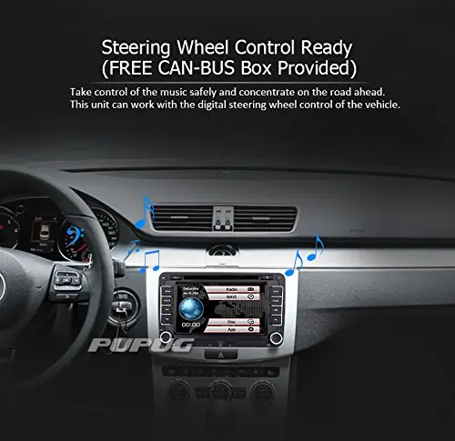 Best Free Reversing Camera + EinCar Double Din 7 Inch Car Stereo Radio DVD GPS Nav CD Player In Dash Bluetooth Touch Screen Head unit 3