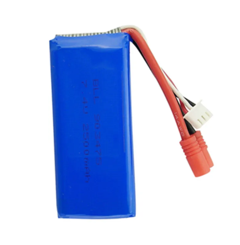 Литий полимерный аккумулятор для вертолета Syma X8C X8W X8G X8HC X8HG X8HW 2S 7 4 V 2500mAh 25C|lipo