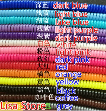 

20pcs/lot Spring Protective Sleeve Mobile Tablet Spiral Cord Protector Cable Winder for iPhone Samsung Phone Charger Cable