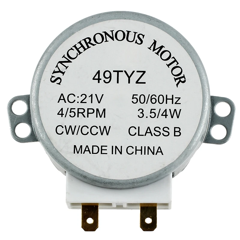 Мини-печь Проигрыватель Синхронный двигатель 3 W 5/6rpm AC 21 V 50/60Hz