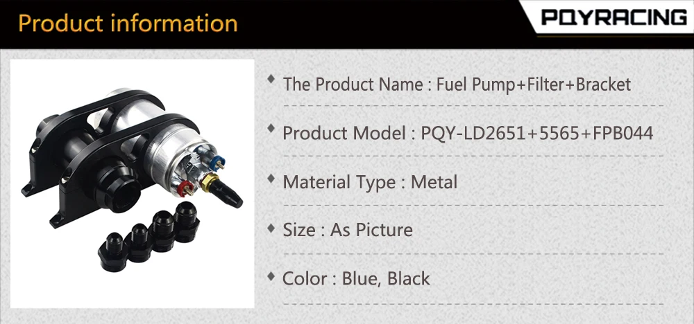 PQY-44 мм и 60 мм двойной заготовки Топливный насос фильтр Монтажный кронштейн зажим комплект+ 044 топливный насос+ топливный фильтр