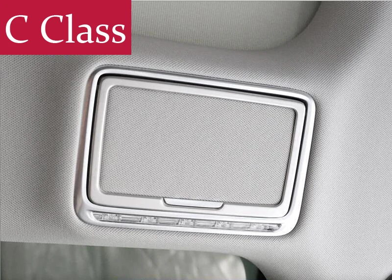 Car styling Inner Rear lamp Make up Mirror Light frame Cover Trim