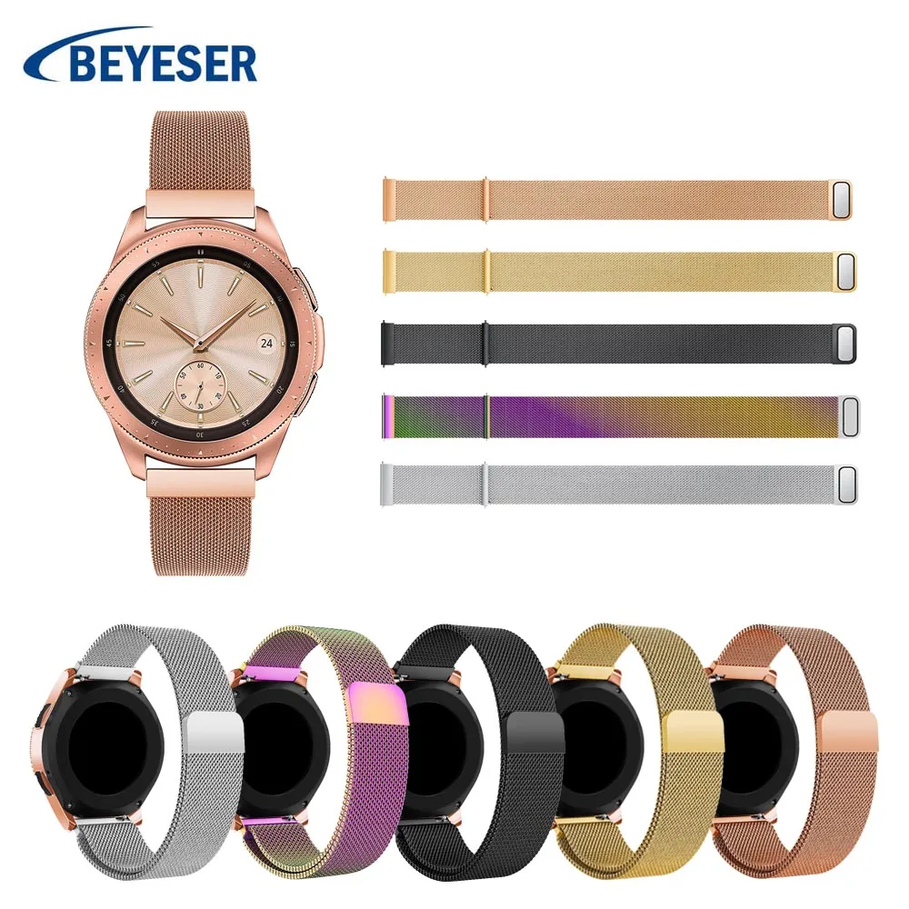 

Stainless Steel Watch Band Milanese Loop Watch Strap For Samsung Gear S2 20mm Band Strap for Samsung Galaxy Watch 42mm Wristband