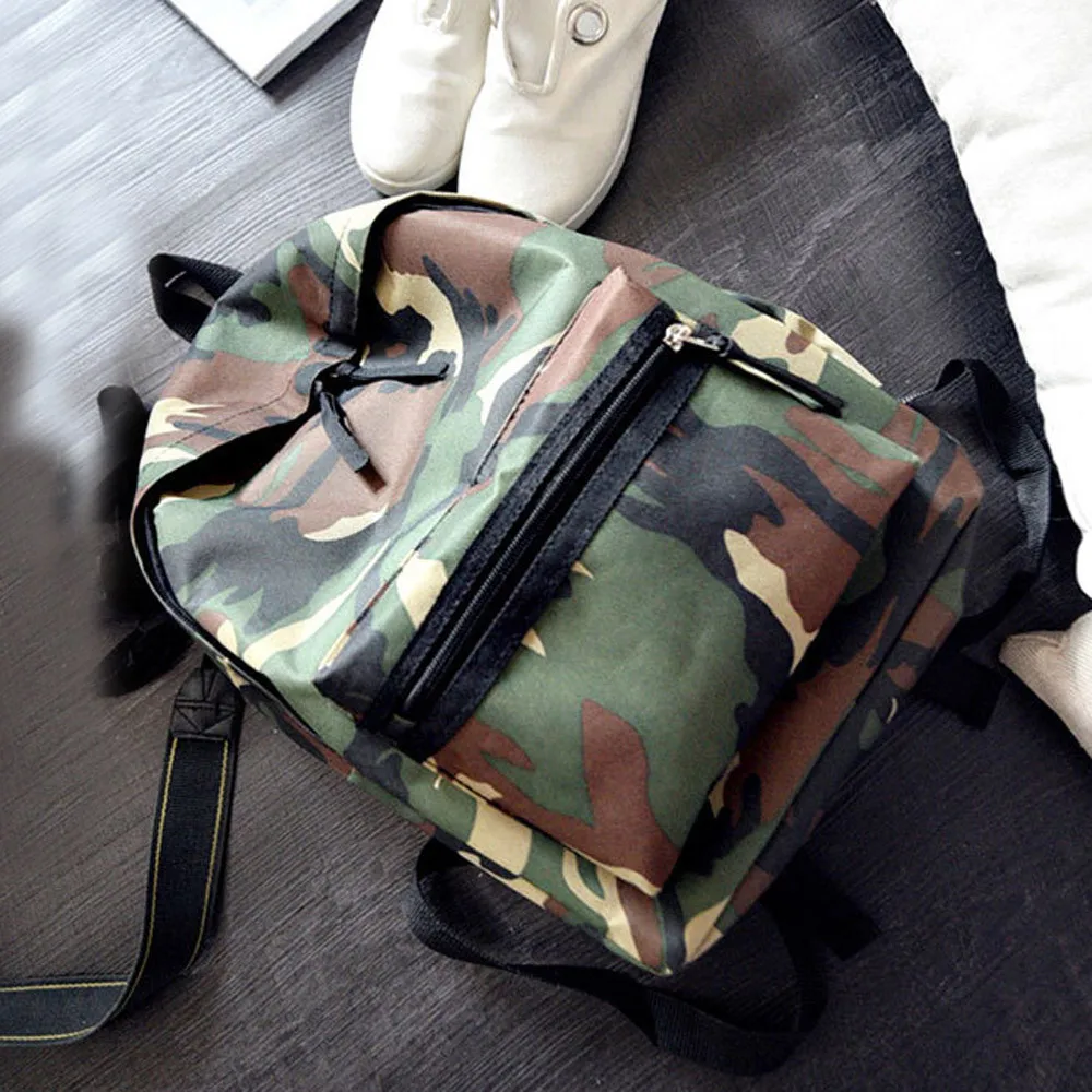 

Waterproof School Bag Male Fashion Backpack Women Girls Boys Camouflage Zipper Backpack School Bags Fashion Shoulder Bag #89