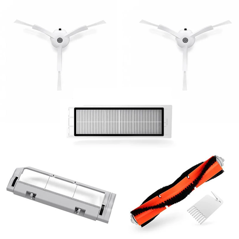 

2018 Roborock S50 Vacuum Cleaner Spare Kits Cleaning Brushes x 2 pcs Roller brush x 1 pcs Filter x 1 pcs Main brush cover x 1pcs