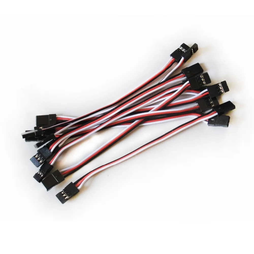 10pcs 20cm 200mm Male to Male JR Plug Servo Extension Lead Wire Cable RC Modelin Parts