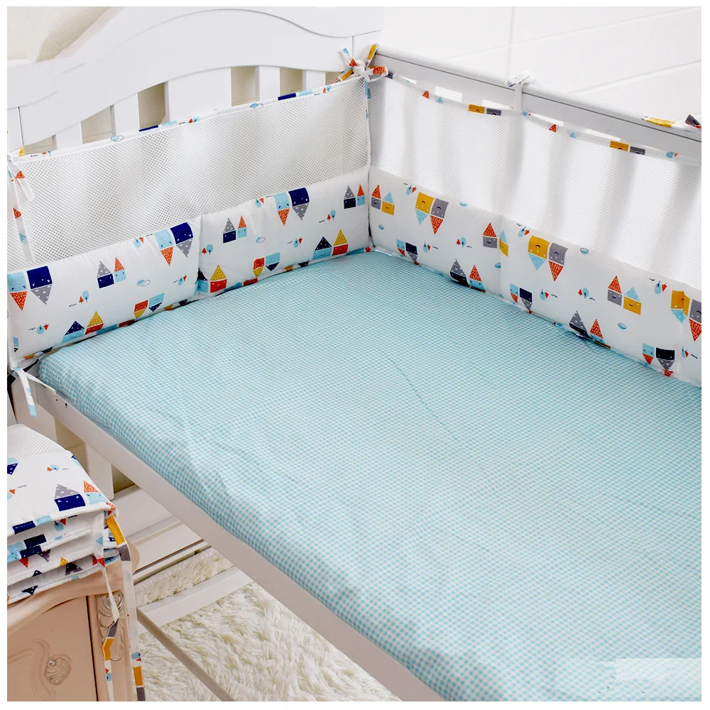 

Summer Crib Bedding Protect Bumpers 60/70/120/130/140cm Thicken Bumpers for Baby Bed Baby Room Cot Safe Accessories 1 Pieces