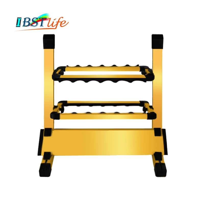 

Golden Yellow Aluminum Alloy Fishing Rod Rack Holder Stand Support for Fishing Rod Set Capacity 12pcs of fishing rod