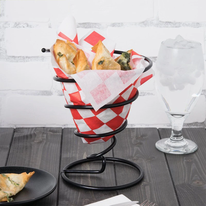 HAKOONA French Fries Pizza Cone Stands Buffet Tapered Snack Fried Chicken Cooked Cone Holder Stand Ice Cream Cone Holder HAKOONA French Fries Pizza Cone Stands Buffet Tapered Snack Fried Chicken Cooked Cone Holder Stand Ice Cream Cone Holder