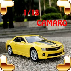 Подарок на Новый год Camaro 1/18 Металл Модель автомобиля коллекции фильм сувенир сплав Материал украшения автомобили Вентиляторы пользу