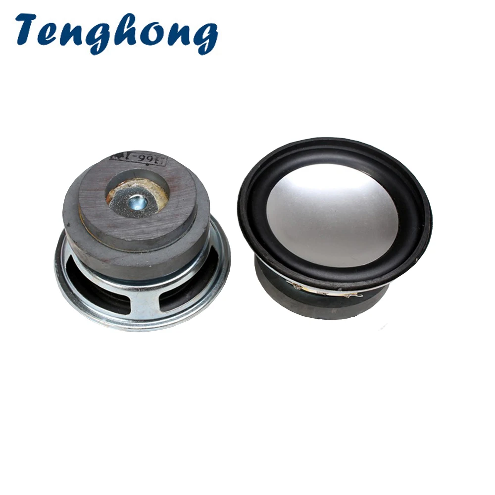 

Tenghong 2pcs 2.5Inch 66MM Mediant Bass Speakers 4Ohm 10W Portable Audio Speaker Midrange Woofers Multimedia Hifi Speaker Unit