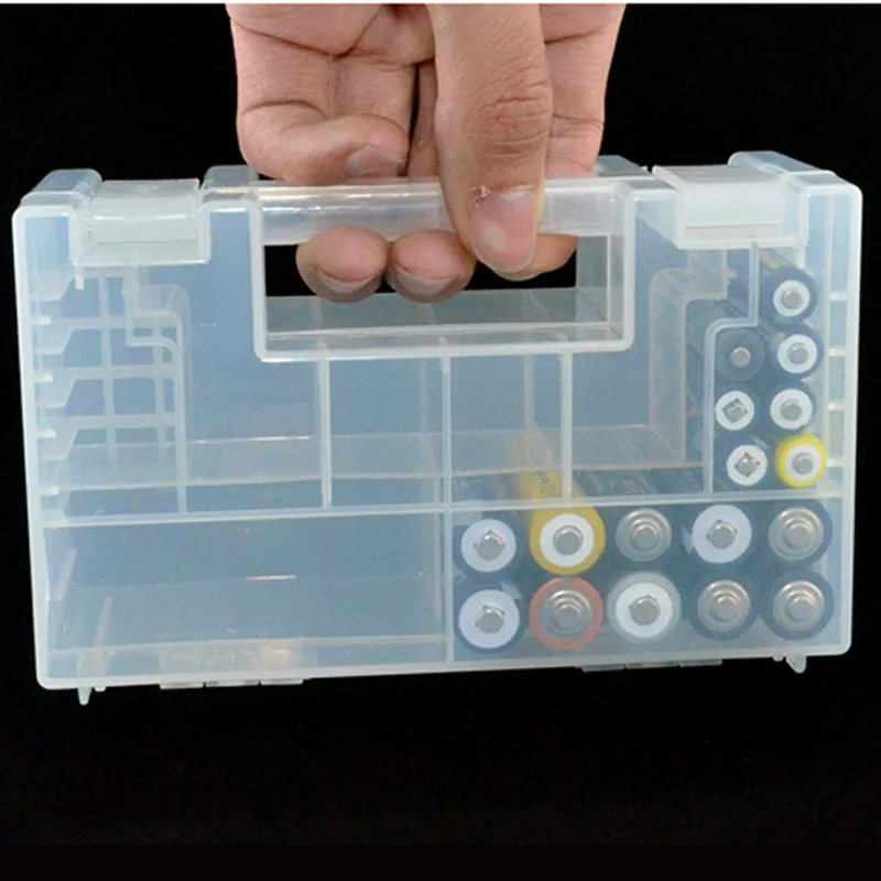 

15cm Hard Plastic Battery Case/Organizer/Holder/Container Battery Storage Box for AAA,AA,9V battery,Card Reader and SD Card